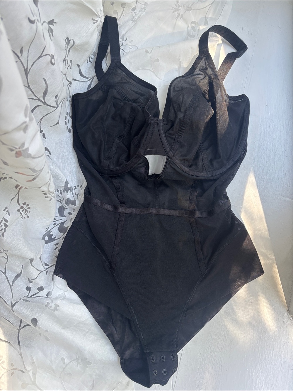 Panache Tango Essence UK 30HH, US 30 L Black Shaping Bodysuit